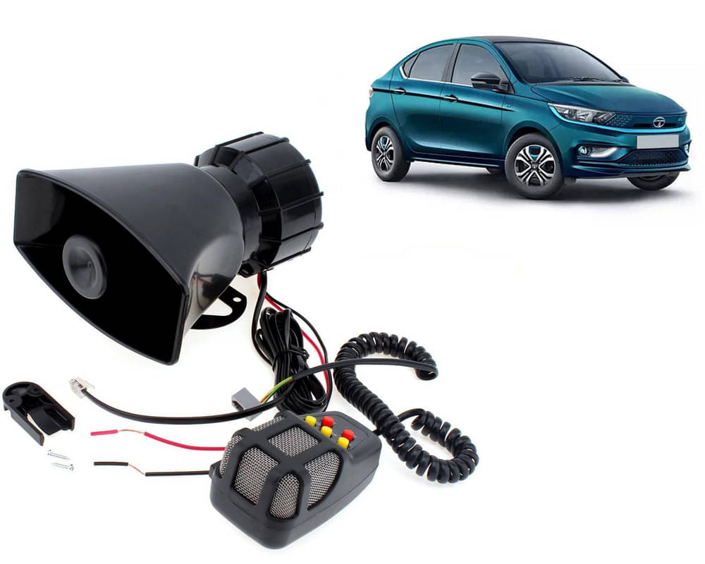 7 Tone Siren Horn Hooter with Mic For All Cars, Trucks, Mini Trucks, Vans, Bikes-Loud Siren With 7 Different Great Sounds For Tiago EV 7 Tone Siren Horn Hooter with Mic For All Cars, Trucks, Mini Trucks, Vans, Bikes-Loud Siren With 7 Different Great Sounds For Tiago EV