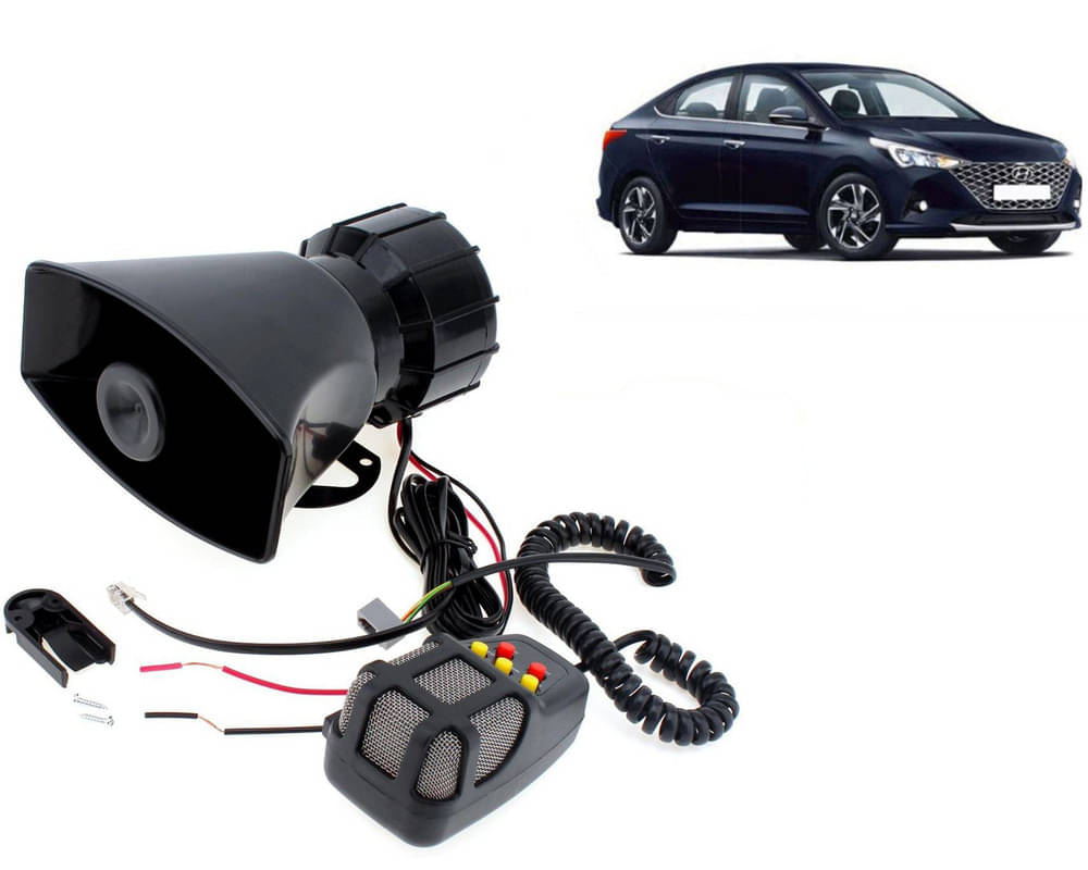 7 Tone Siren Horn Hooter with Mic For All Cars, Trucks, Mini Trucks, Vans, Bikes-Loud Siren With 7 Different Great Sounds For Verna 2020 7 Tone Siren Horn Hooter with Mic For All Cars, Trucks, Mini Trucks, Vans, Bikes-Loud Siren With 7 Different Great Sounds For Verna 2020
