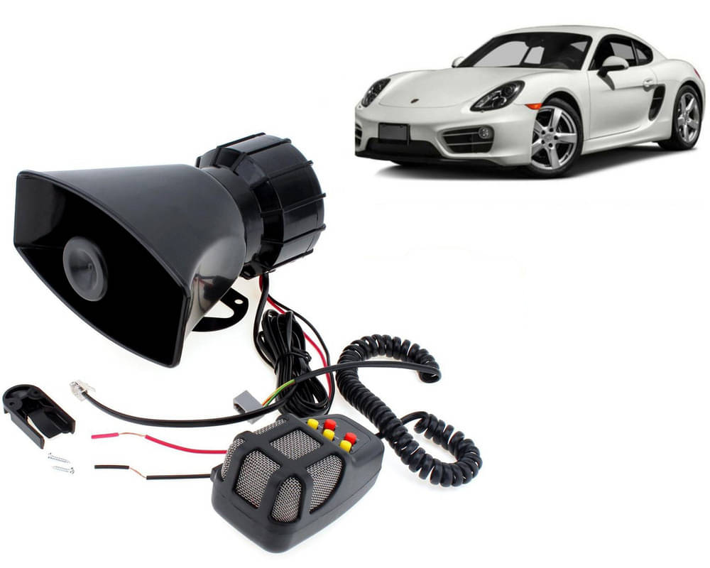 7 Tone Siren Horn Hooter with Mic For All Cars, Trucks, Mini Trucks, Vans, Bikes-Loud Siren With 7 Different Great Sounds For Cayman     			7 Tone Siren Horn Hooter with Mic For All Cars, Trucks, Mini Trucks, Vans, Bikes-Loud Siren With 7 Different Great Sounds For Cayman