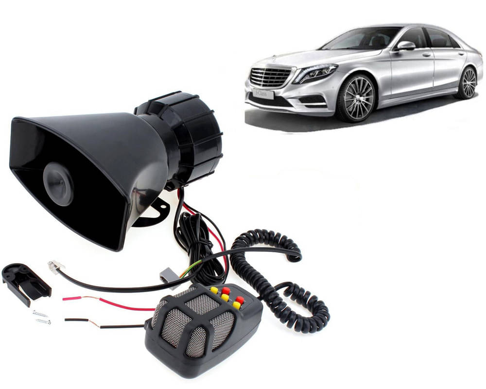 7 Tone Siren Horn Hooter with Mic For All Cars, Trucks, Mini Trucks, Vans, Bikes-Loud Siren With 7 Different Great Sounds For Benz S300 7 Tone Siren Horn Hooter with Mic For All Cars, Trucks, Mini Trucks, Vans, Bikes-Loud Siren With 7 Different Great Sounds For Benz S300