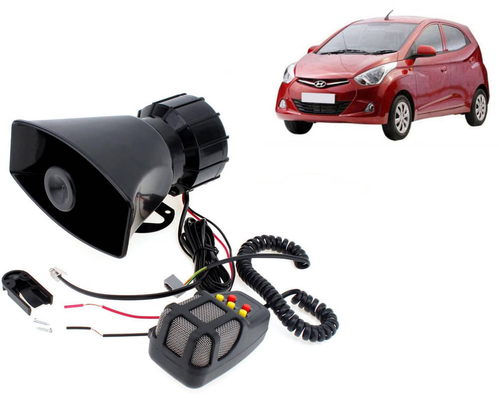 7 Tone Siren Horn Hooter with Mic For All Cars, Trucks, Mini Trucks, Vans, Bikes-Loud Siren With 7 Different Great Sounds For Eon 7 Tone Siren Horn Hooter with Mic For All Cars, Trucks, Mini Trucks, Vans, Bikes-Loud Siren With 7 Different Great Sounds For Eon