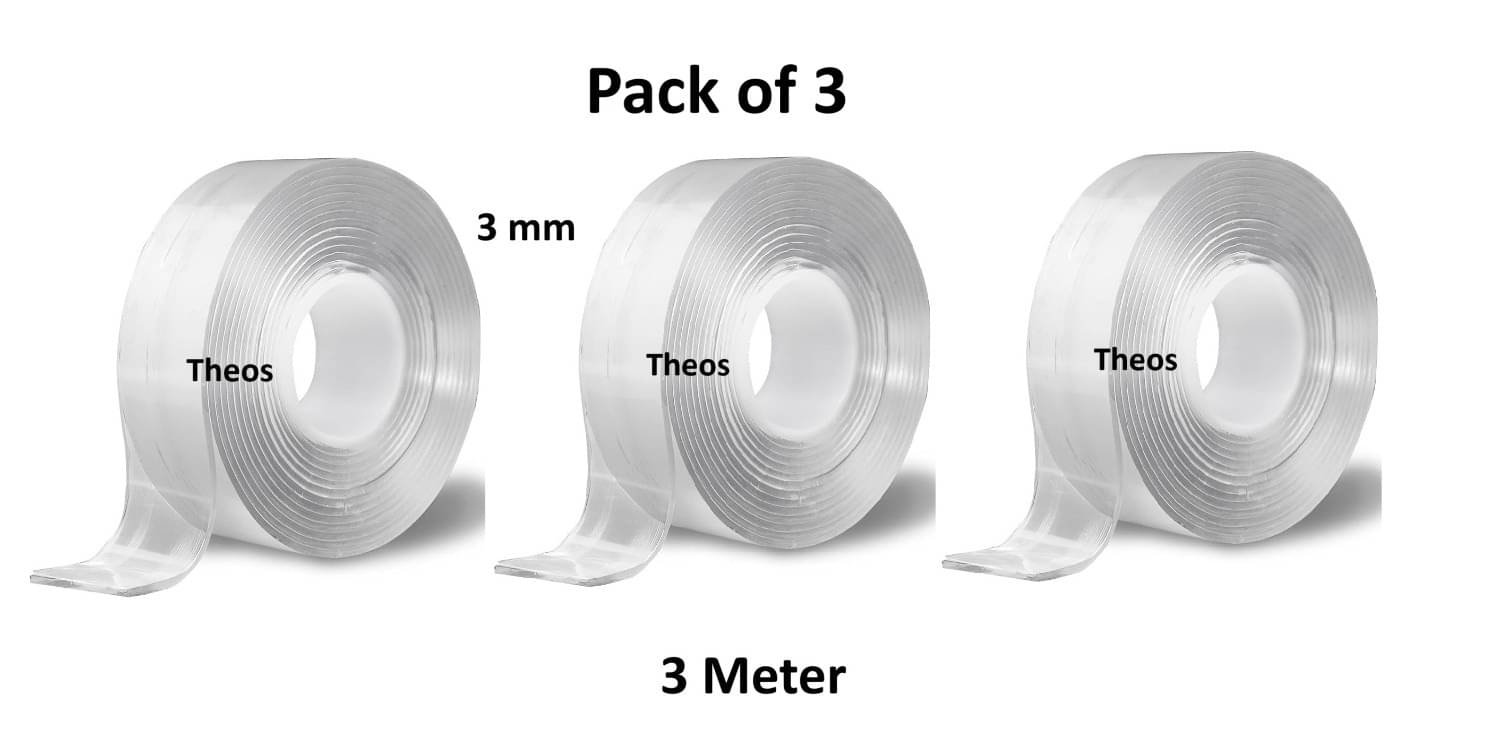     			Theos Off White Double Sided Decorative Tape ( Pack of 1 )