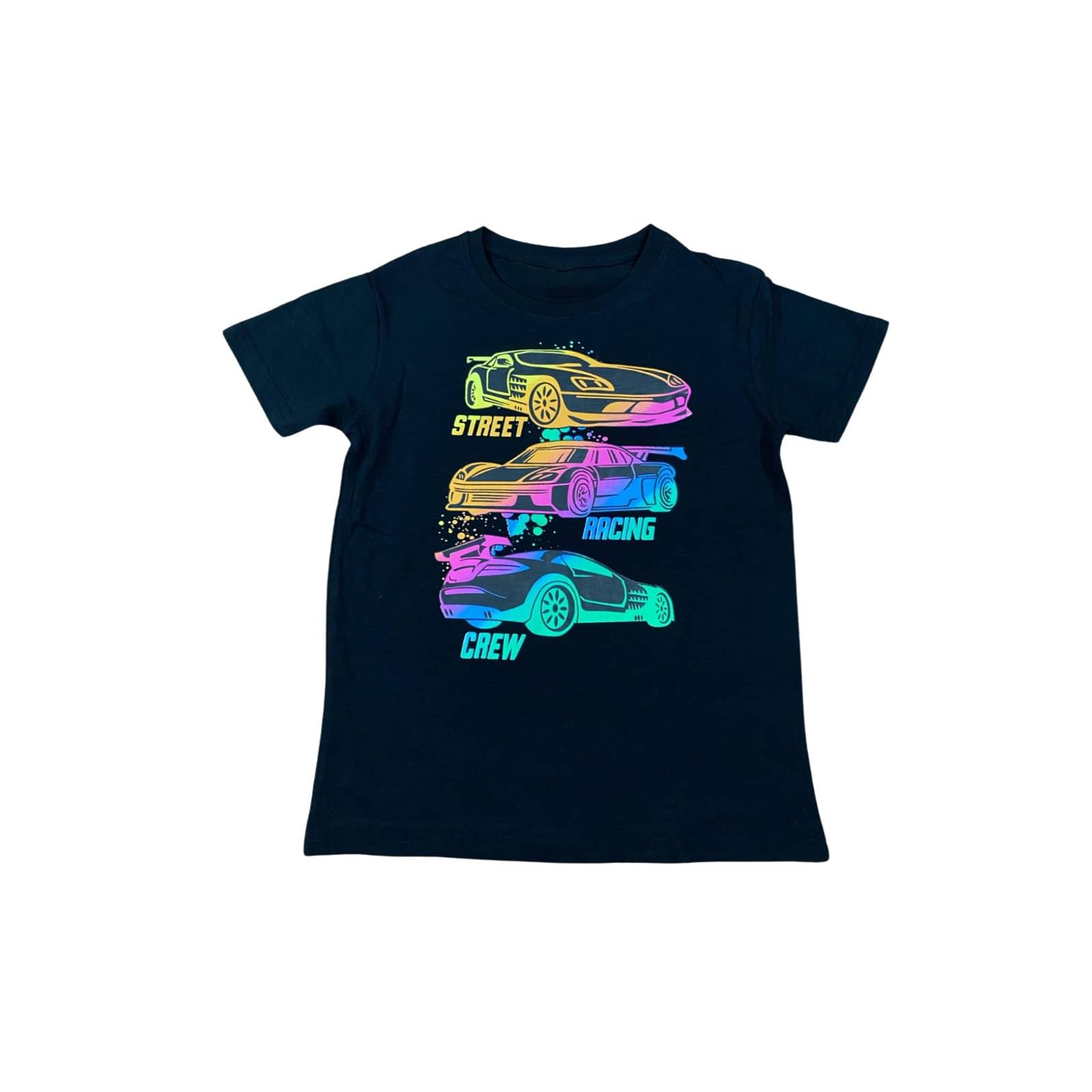     			Thread Sutra Pack of 1 Boys & Girls Cotton T-Shirt ( Black )