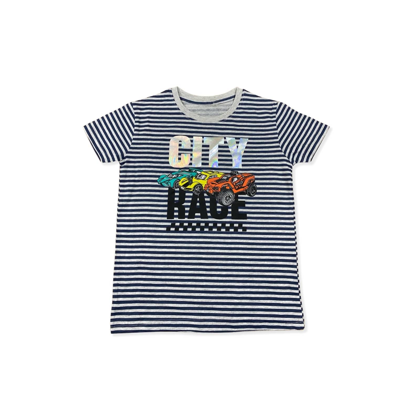     			Thread Sutra Pack of 1 Boys & Girls Cotton T-Shirt ( Blue )