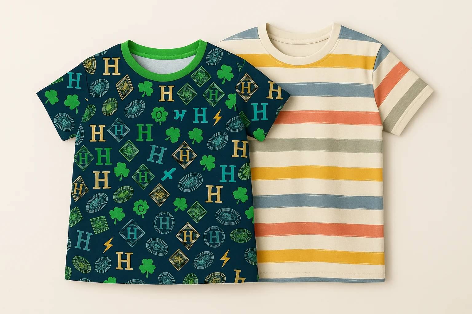     			Thread Sutra Pack of 2 Boys & Girls Cotton T-Shirt ( Multicolor 6 )