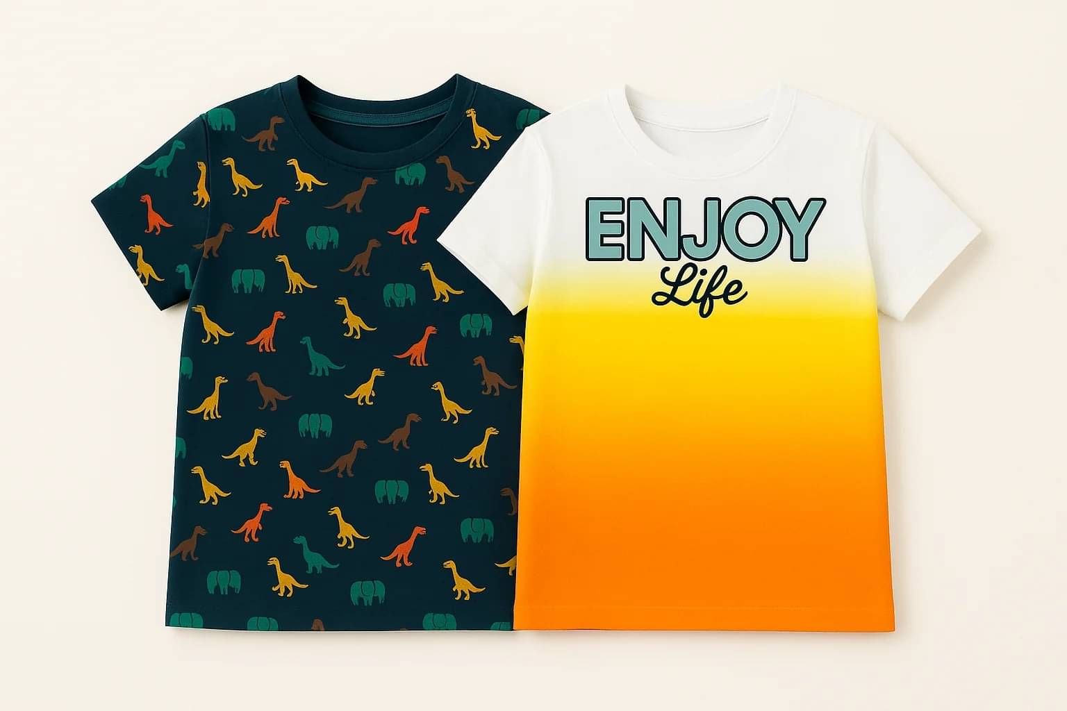     			Thread Sutra Pack of 2 Boys & Girls Cotton T-Shirt ( Multicolor 6 )