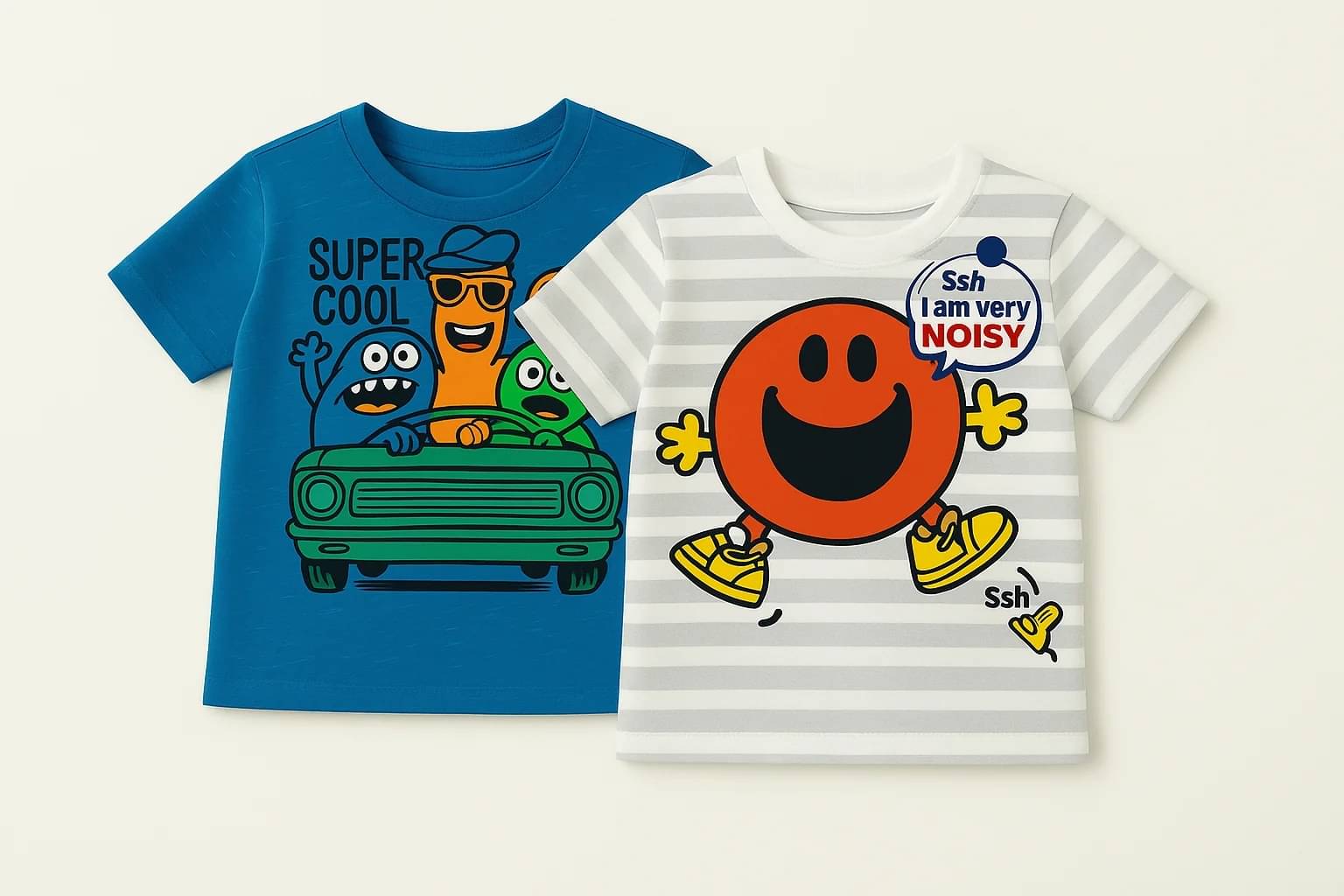     			Thread Sutra Pack of 2 Boys & Girls Cotton T-Shirt ( Multicolor 1 )