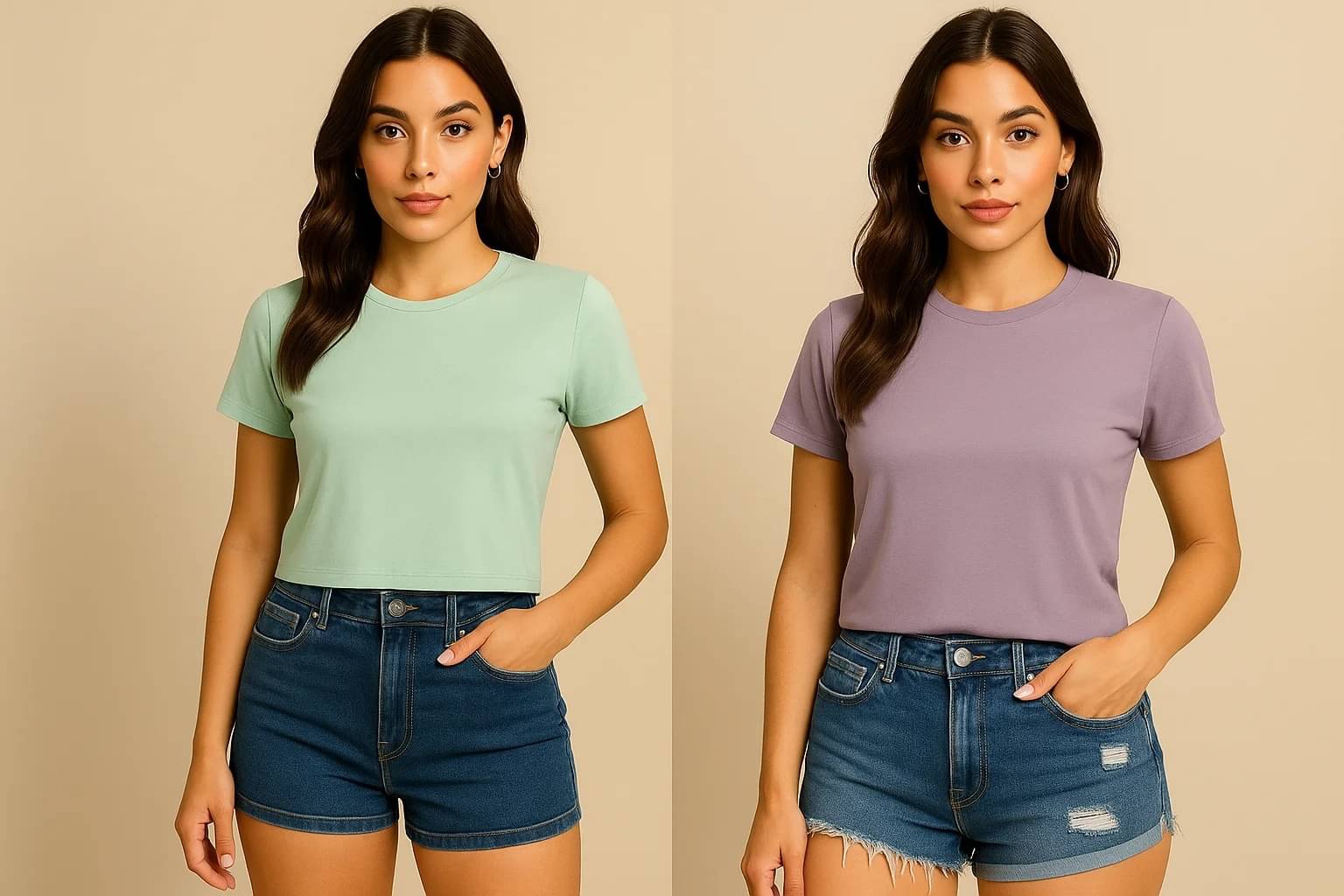     			Thread Sutra Women's Cotton Blend Crop Top ( Multicolor )