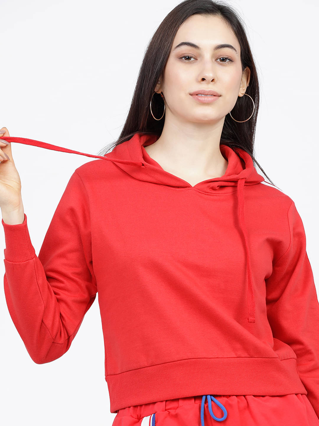 Tokyo Talkies Women Cotton Blend Sweatshirt ( Multicolor )     			Tokyo Talkies Women Cotton Blend Sweatshirt ( Multicolor )