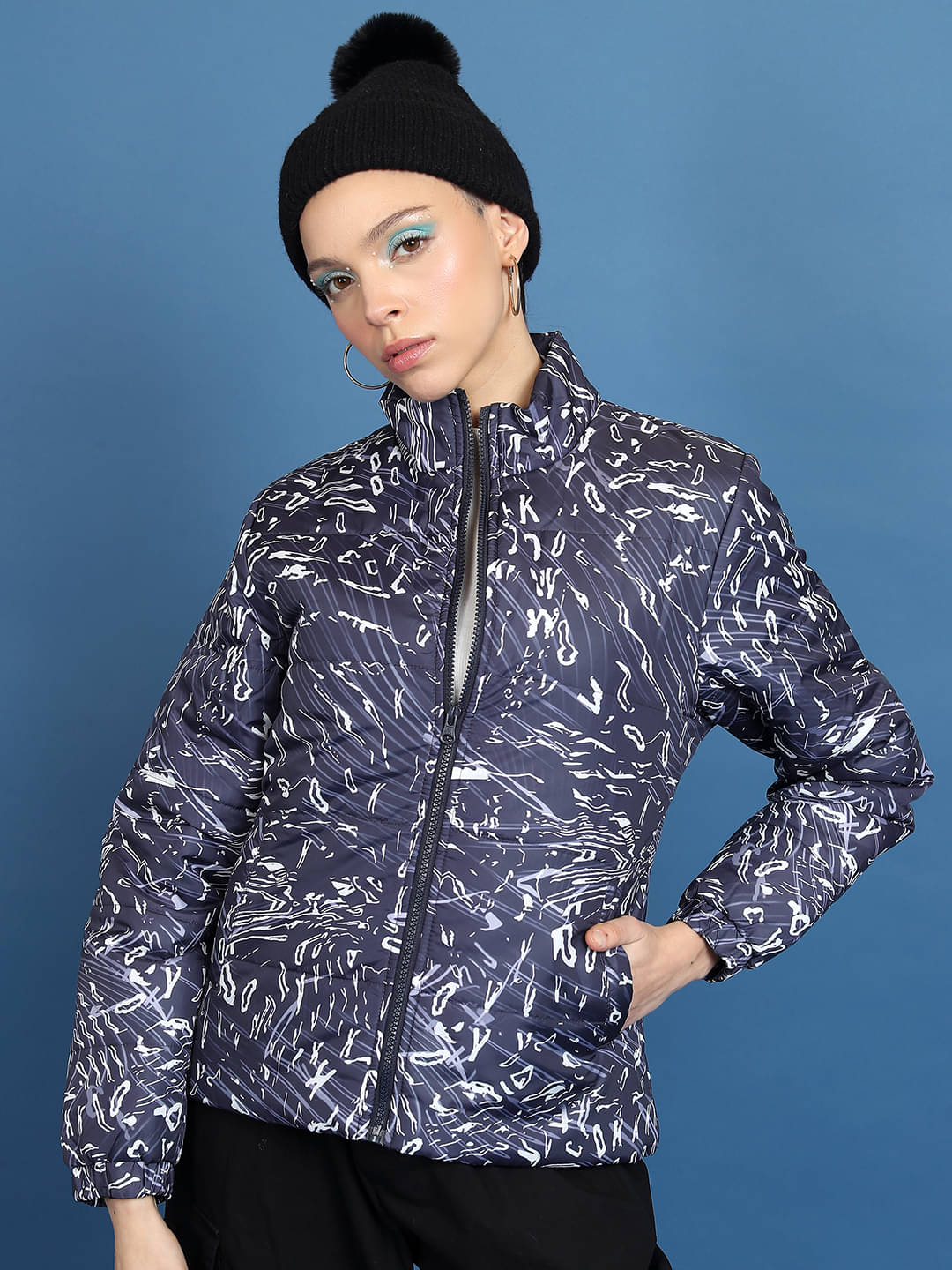 Tokyo Talkies Women Puffer Jacket ( Black )     			Tokyo Talkies Women Puffer Jacket ( Black )