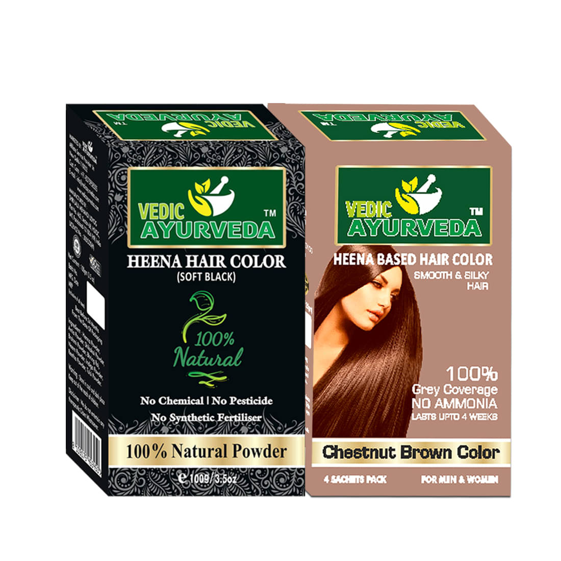 VEDICAYURVEDA Natural Temporary Hair Color 200 g Black     			VEDICAYURVEDA Natural Temporary Hair Color 200 g Black