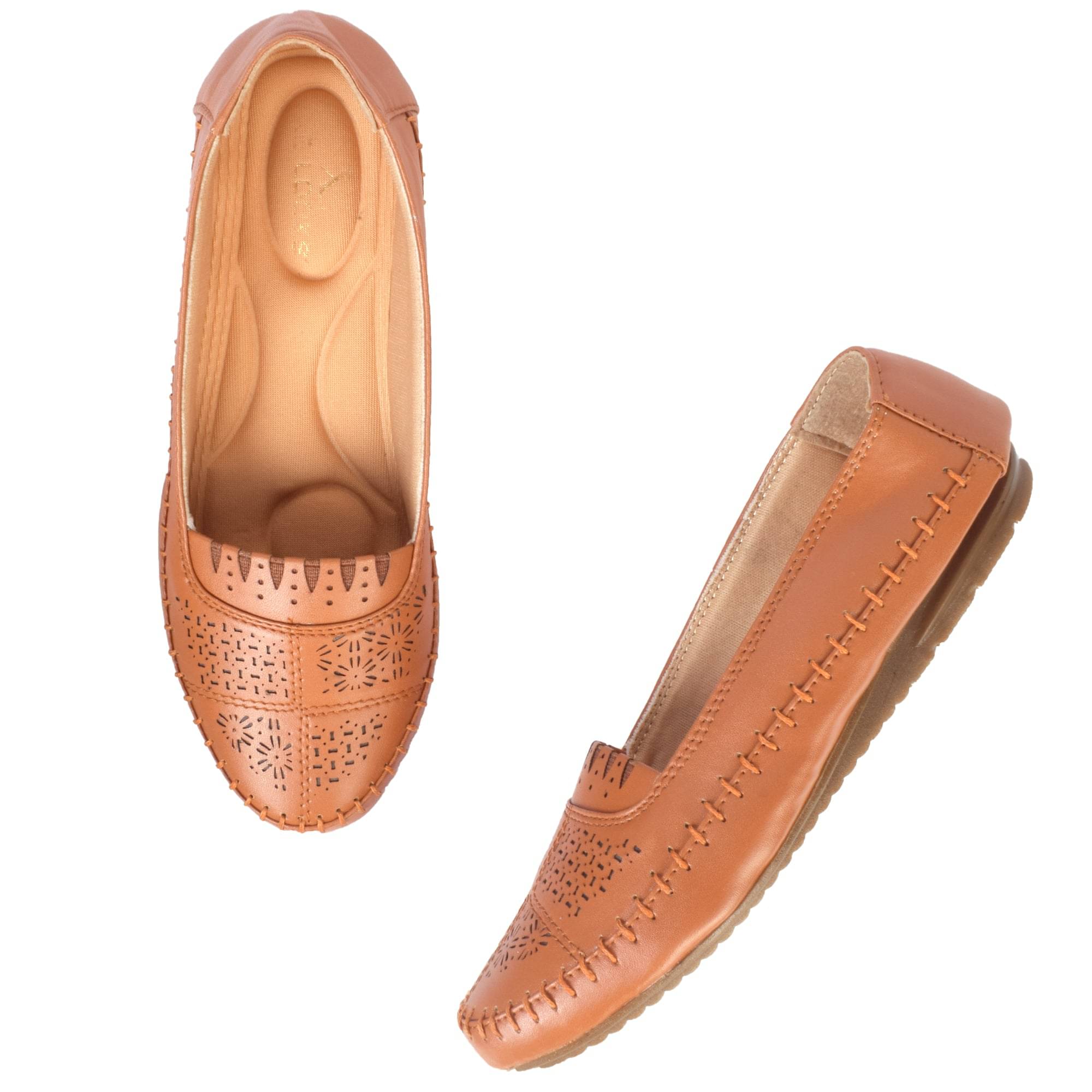 XE Looks Tan Women's Slip On Heels XE Looks Tan Women's Slip On Heels