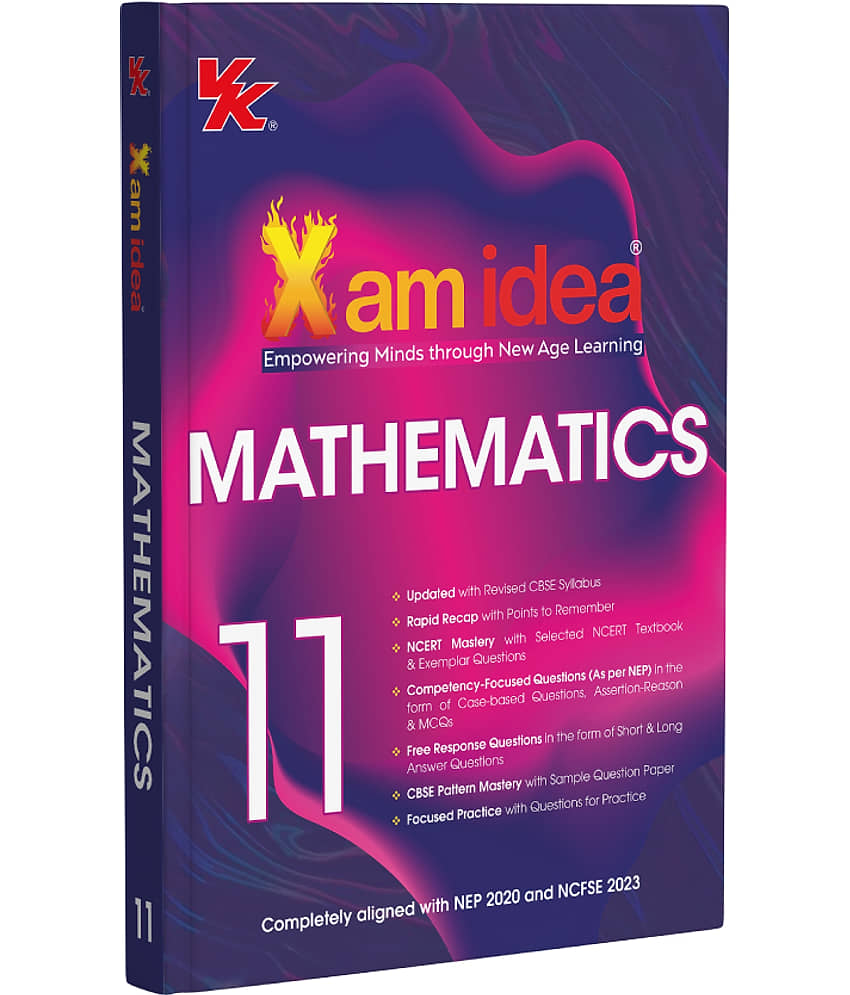 Xam idea Class 11 Mathematics (2025-26) | Latest CBSE Syllabus | Rapid Recap | Competency-Focused and Free Response Qs - Stationery | Buy online on ZillyBuy