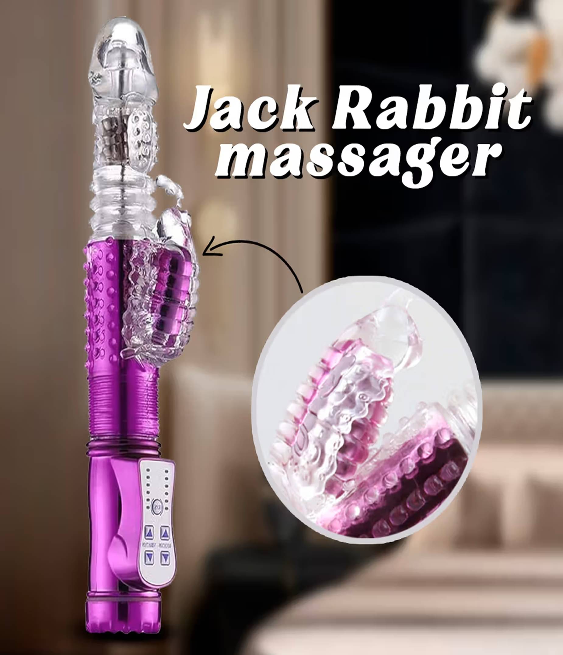     			Abhyanga JACK RABBIT USB Portable Manual Massager