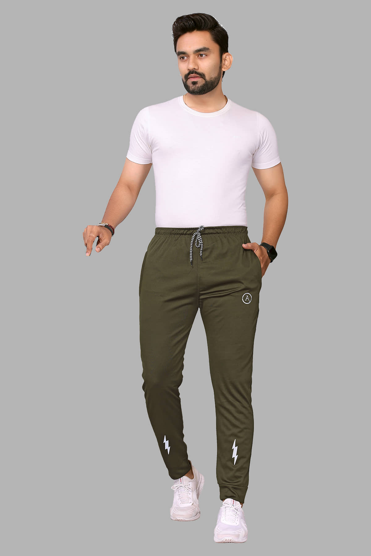 Kashvi Navy Blue Lycra Men's Trackpants ( Pack of 1 ) - Track Pants | Buy online on ZillyBuy