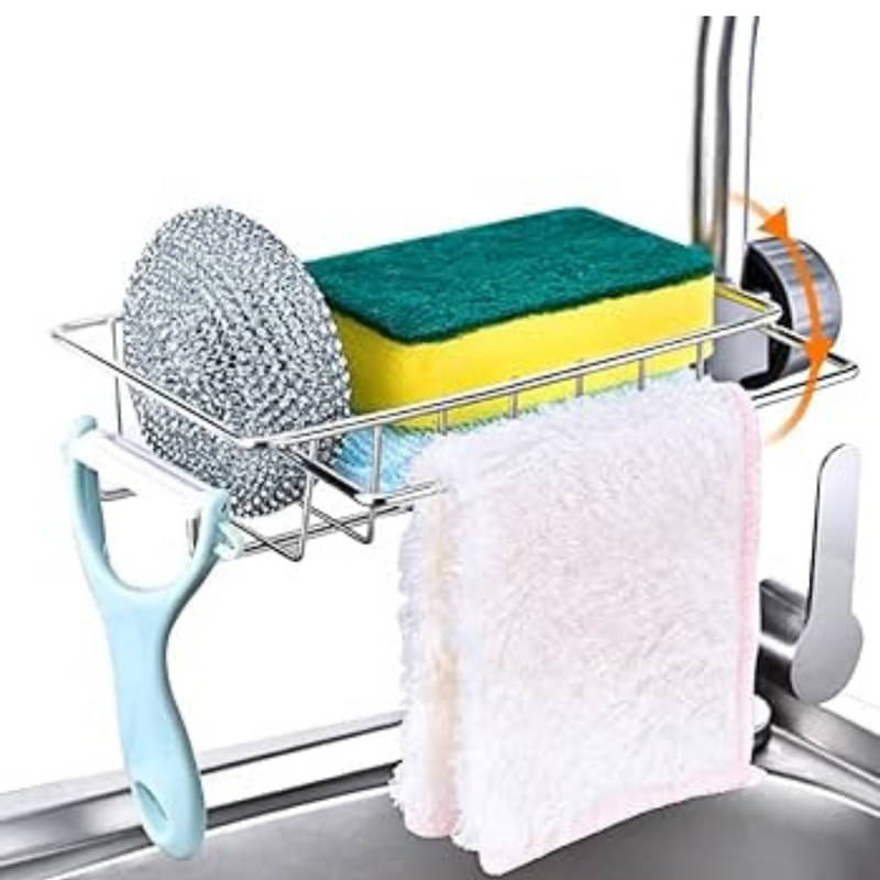 Kitchen Faucet Sponge Holder, Hanging Sink Organizer pack of 1 Kitchen Faucet Sponge Holder, Hanging Sink Organizer pack of 1