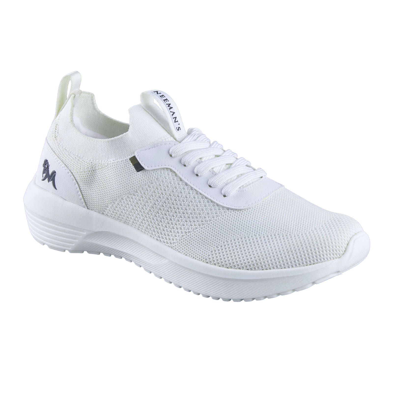     			Neemans White Men's Sneakers