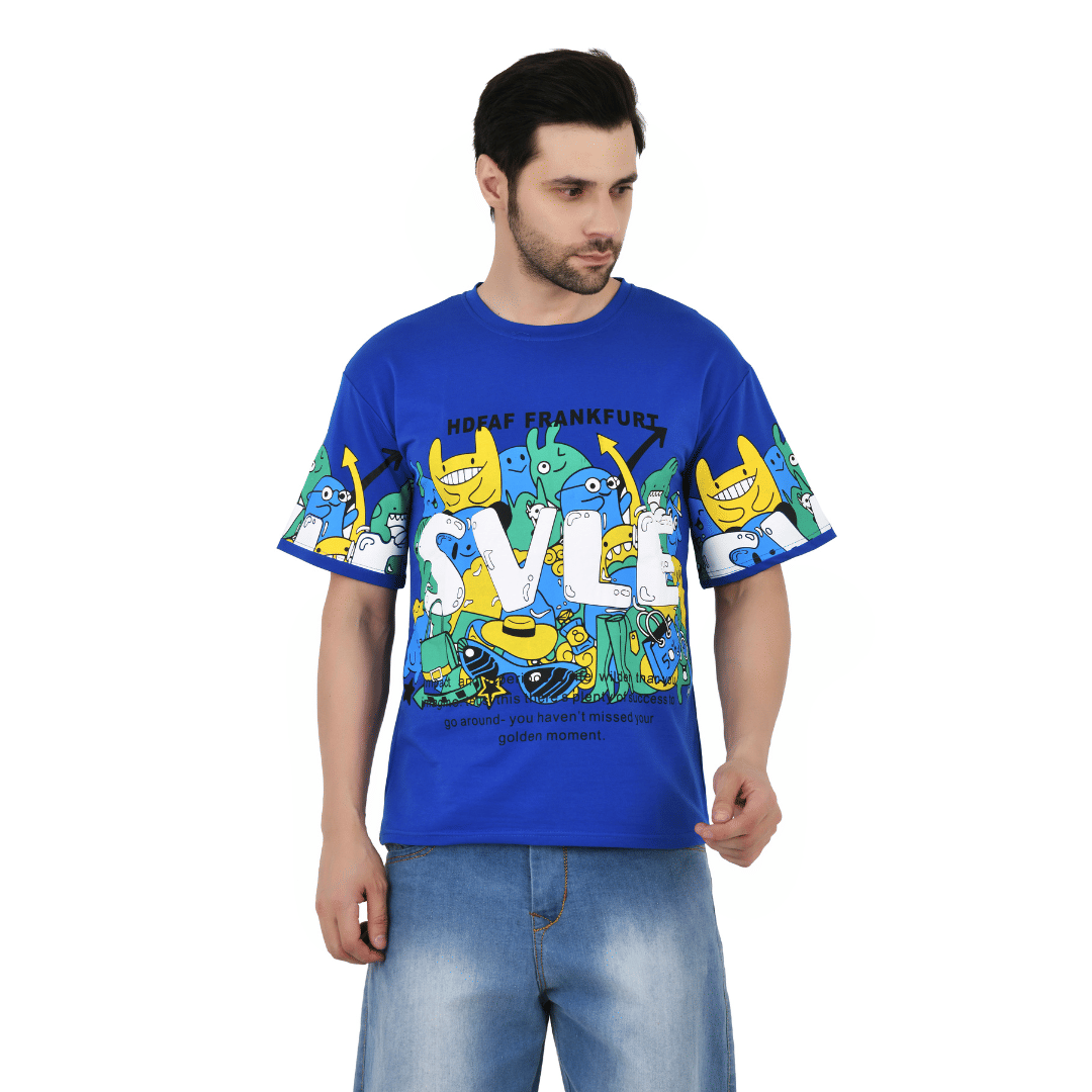 Sageware Men Cotton Regular Fit Solid T-Shirt ( Blue ) Sageware Men Cotton Regular Fit Solid T-Shirt ( Blue )