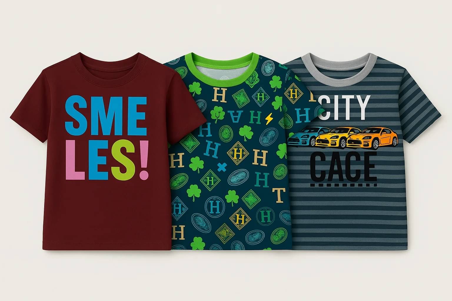     			Thread Sutra Pack of 3 Boys & Girls Cotton T-Shirt ( Multicolor 15 )