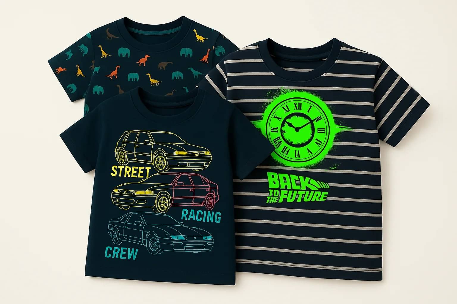     			Thread Sutra Pack of 3 Boys & Girls Cotton T-Shirt ( Multicolor 12 )