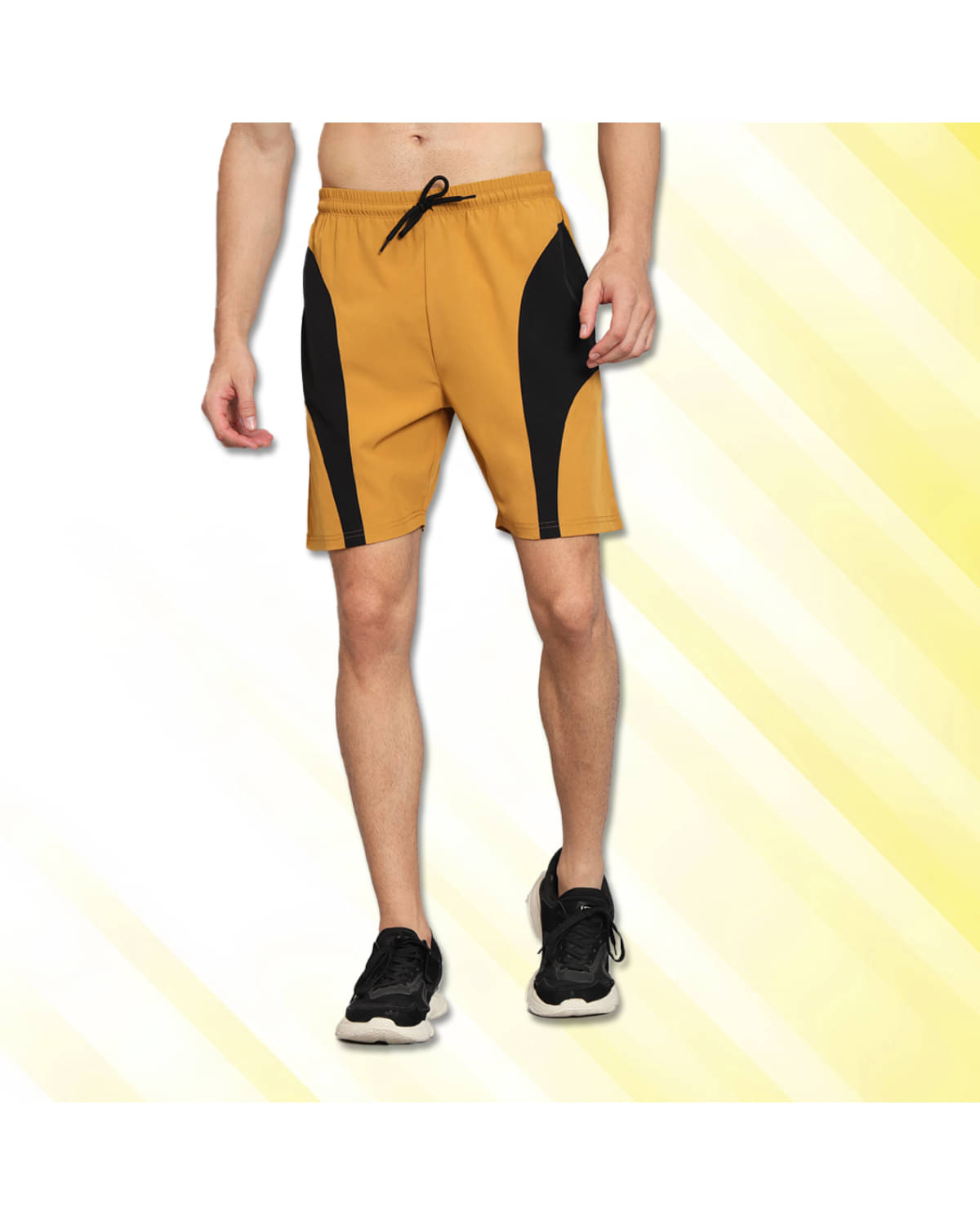 Unicus Apparel Mustard Polyester Men's Shorts ( Pack of 1 ) Unicus Apparel Mustard Polyester Men's Shorts ( Pack of 1 )