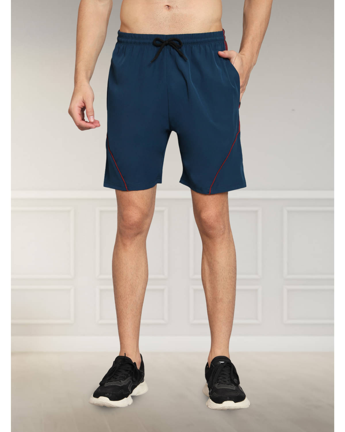     			Unicus Apparel Navy Blue Polyester Men's Shorts ( Pack of 1 )