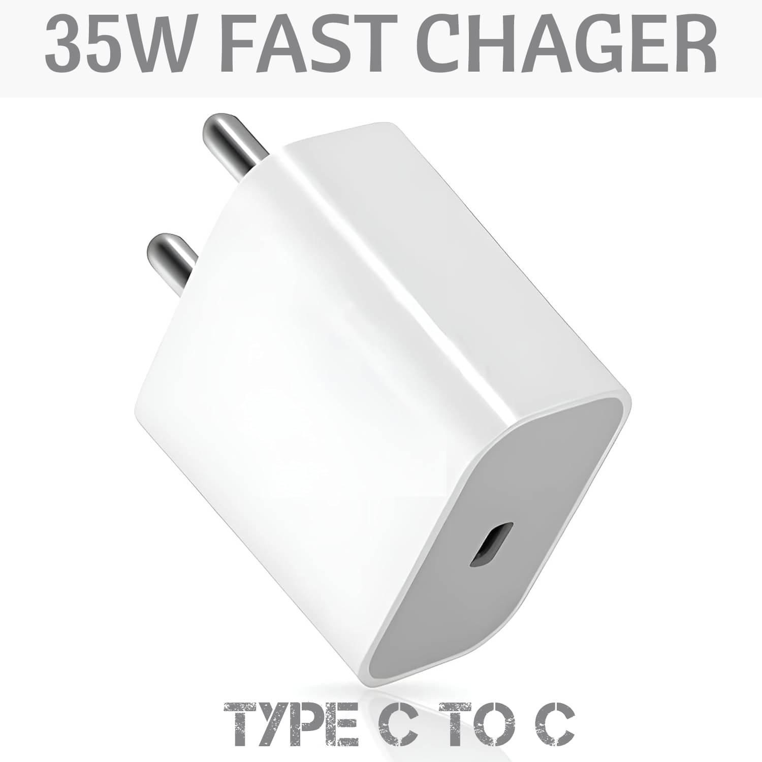     			35W USB Type-C Fast Charging Adapter with Power Delivery | Compact Wall Charger for Smartphones,| Smart Protection | Lightweight & Travel-Friendly Design
