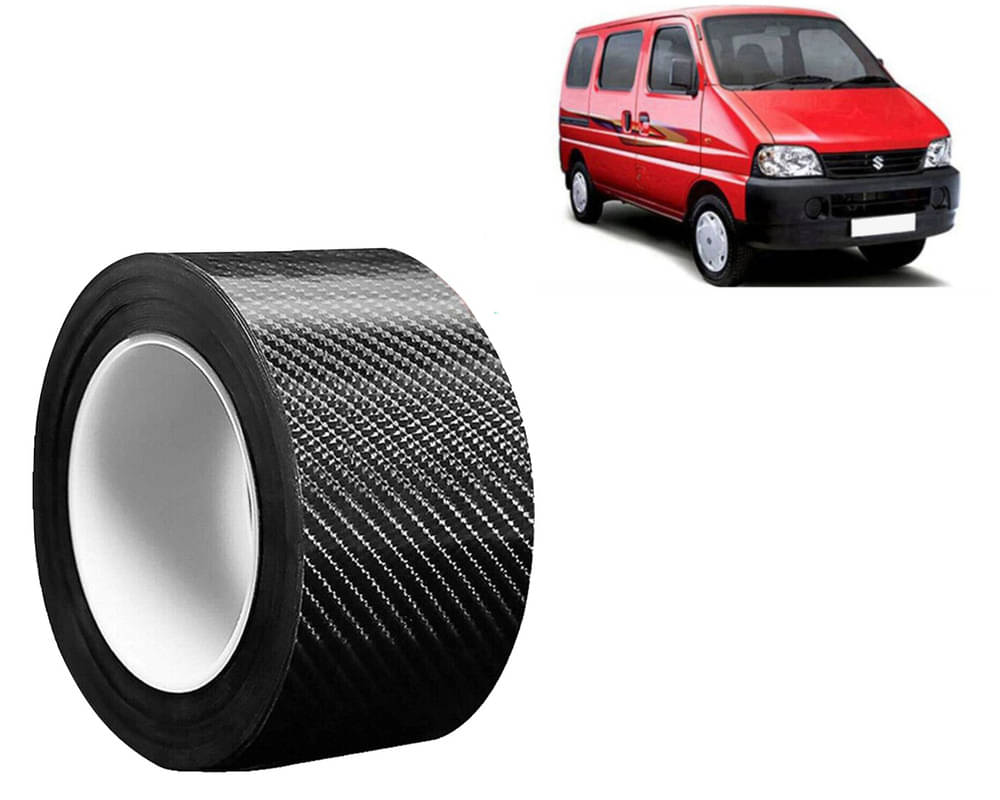     			5D Carbon Fiber Car Strip Stickers Door Sill Scuff Anti Scratch Tape Protector Film Automotive Wrap Film Anti-stepping Car Tape For Eeco