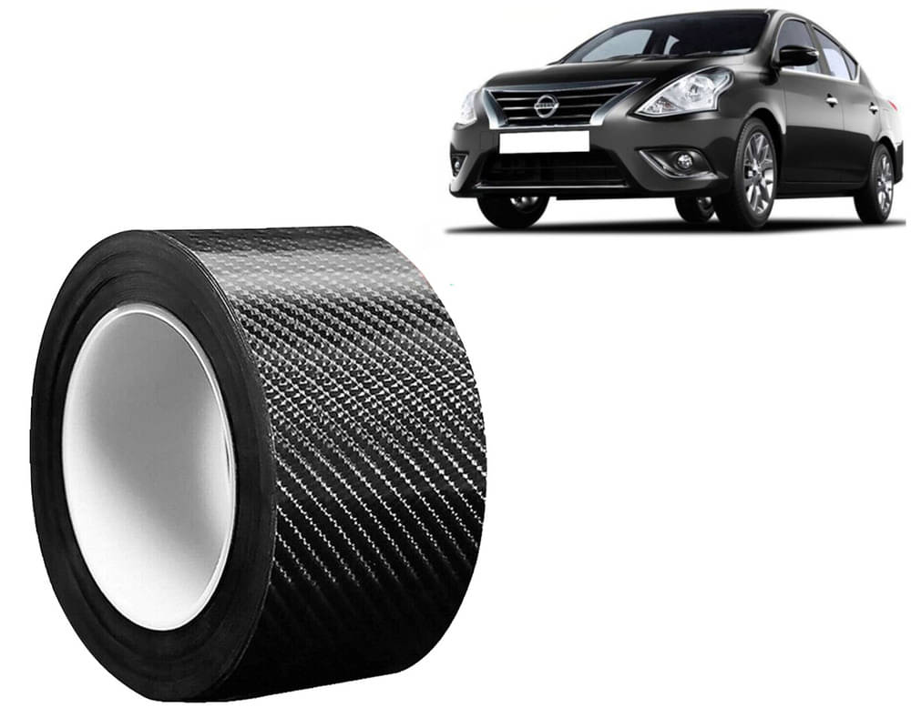     			5D Carbon Fiber Car Strip Stickers Door Sill Scuff Anti Scratch Tape Protector Film Automotive Wrap Film Anti-stepping Car Tape For Sunny New