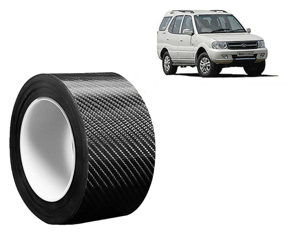     			5D Carbon Fiber Car Strip Stickers Door Sill Scuff Anti Scratch Tape Protector Film Automotive Wrap Film Anti-stepping Car Tape For Safari Storme