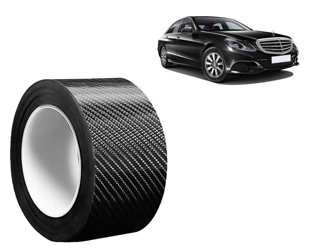     			5D Carbon Fiber Car Strip Stickers Door Sill Scuff Anti Scratch Tape Protector Film Automotive Wrap Film Anti-stepping Car Tape For E 200