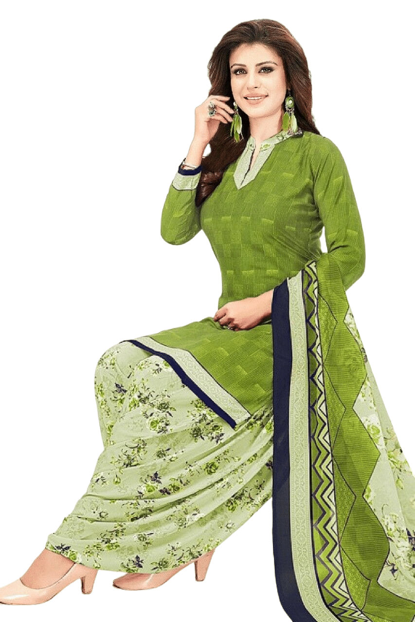     			ANNAPURNA CREATION Women Crepe Unstitched Dress Material ( Green )