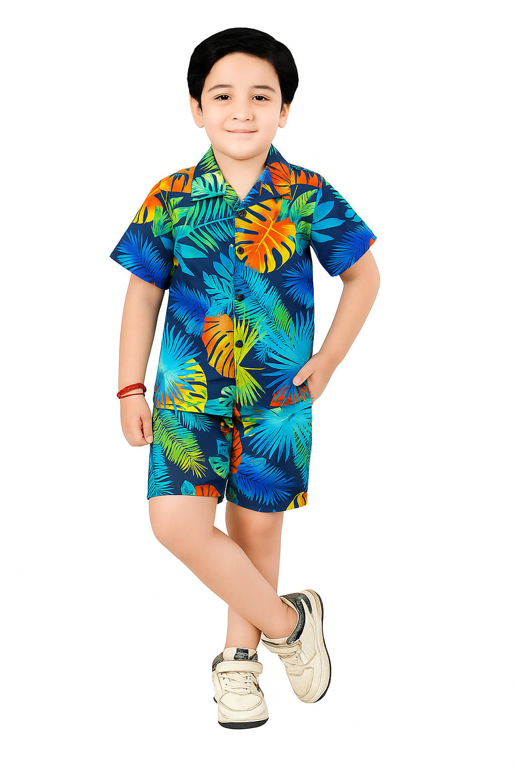     			Arshia Fashions Pack of 1 Baby Boys Cotton Blend Shirt & Shorts ( Blue )