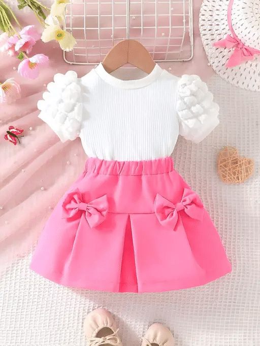 CHILD SORE Pack of 1 Baby Girls 100% Cotton T-shirt & Skirt ( Pink ) CHILD SORE Pack of 1 Baby Girls 100% Cotton T-shirt & Skirt ( Pink )