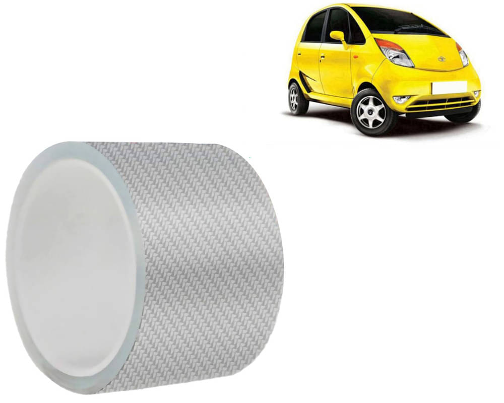     			Car Door Sill Protector Bumper Protector Carbon Fiber Car Wrap Film 5D Gloss White Vinyl Automotive Wrap Film Self-Adhesive Tape - 5cm x 500cm White For  Nano
