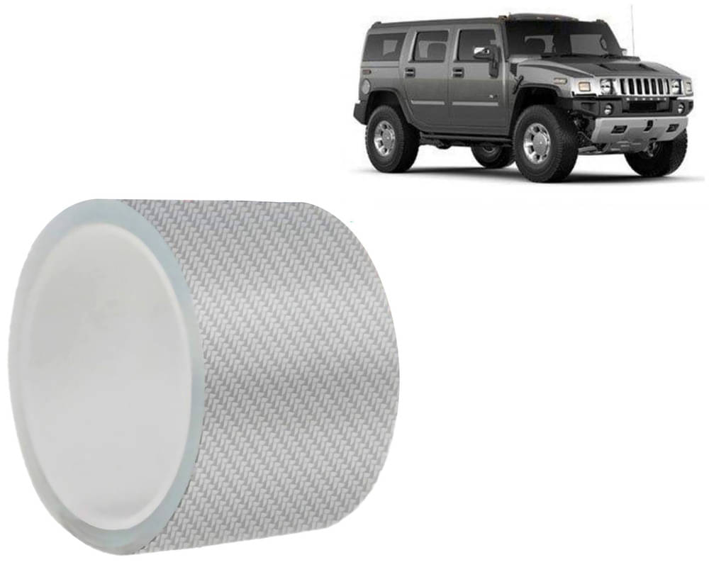     			Car Door Sill Protector Bumper Protector Carbon Fiber Car Wrap Film 5D Gloss White Vinyl Automotive Wrap Film Self-Adhesive Tape - 5cm x 500cm White For  Hummer H2