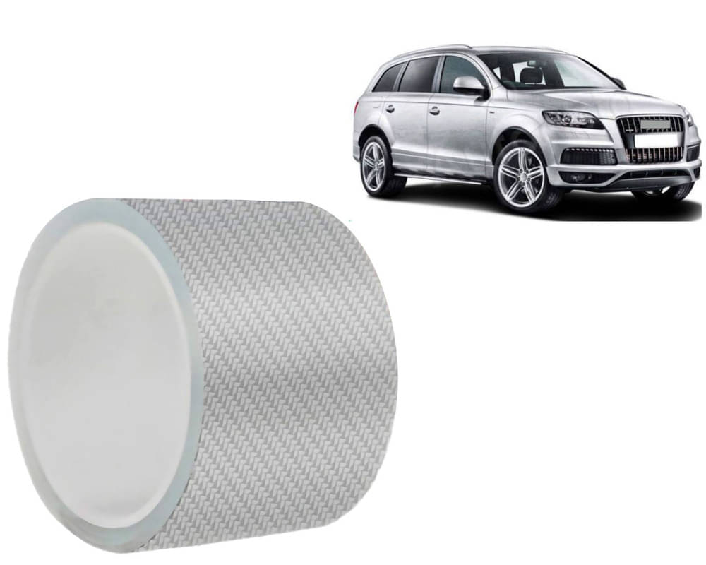     			Car Door Sill Protector Bumper Protector Carbon Fiber Car Wrap Film 5D Gloss White Vinyl Automotive Wrap Film Self-Adhesive Tape - 5cm x 500cm White For  Q7