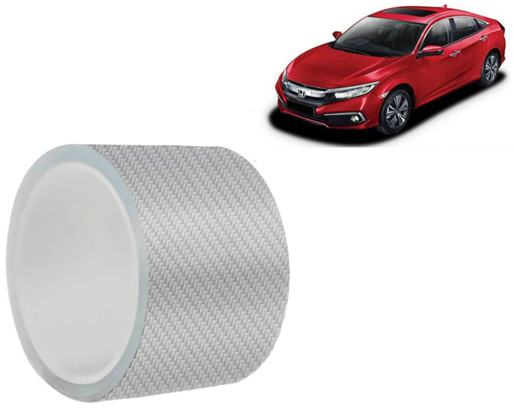 Car Door Sill Protector Bumper Protector Carbon Fiber Car Wrap Film 5D Gloss White Vinyl Automotive Wrap Film Self-Adhesive Tape - 5cm x 500cm White For Civic 2019 Car Door Sill Protector Bumper Protector Carbon Fiber Car Wrap Film 5D Gloss White Vinyl Automotive Wrap Film Self-Adhesive Tape - 5cm x 500cm White For Civic 2019