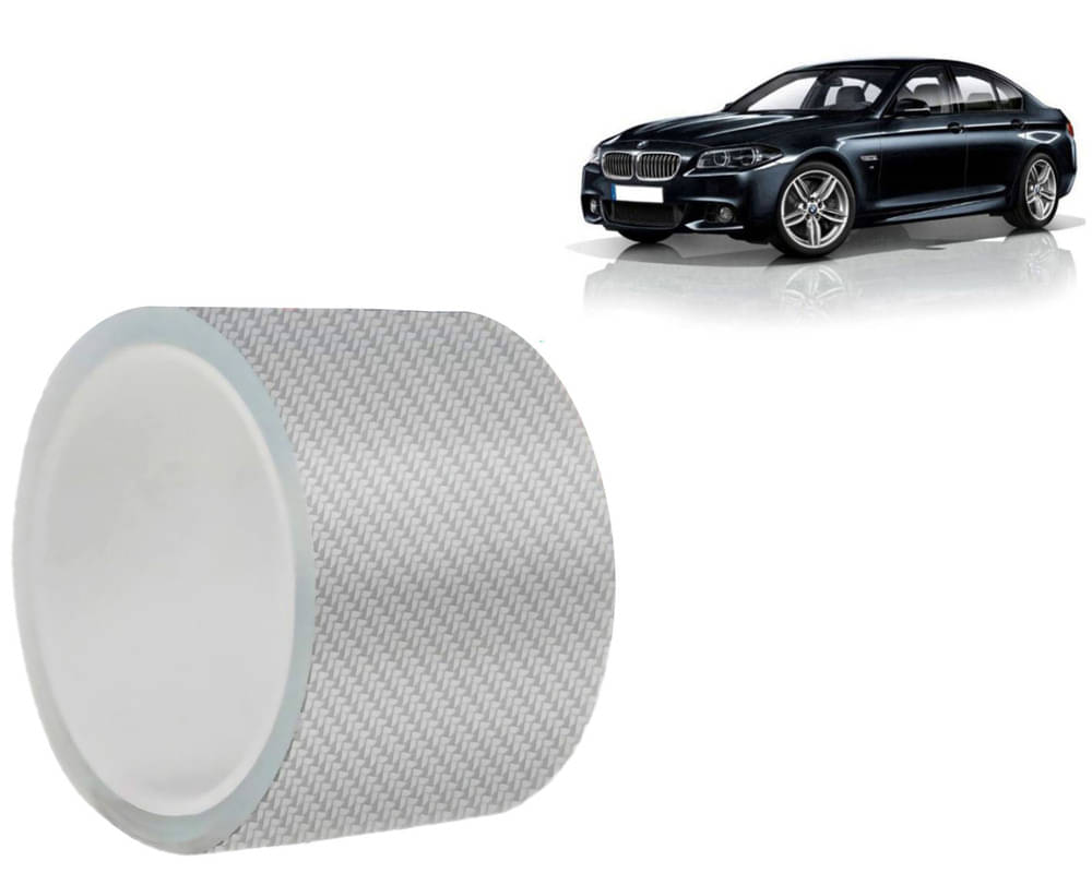     			Car Door Sill Protector Bumper Protector Carbon Fiber Car Wrap Film 5D Gloss White Vinyl Automotive Wrap Film Self-Adhesive Tape - 5cm x 500cm White For  5 Series