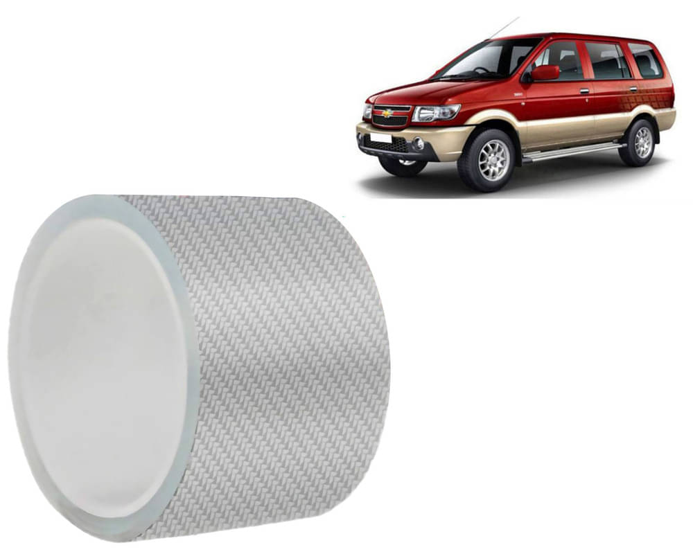     			Car Door Sill Protector Bumper Protector Carbon Fiber Car Wrap Film 5D Gloss White Vinyl Automotive Wrap Film Self-Adhesive Tape - 5cm x 500cm White For  Tavera