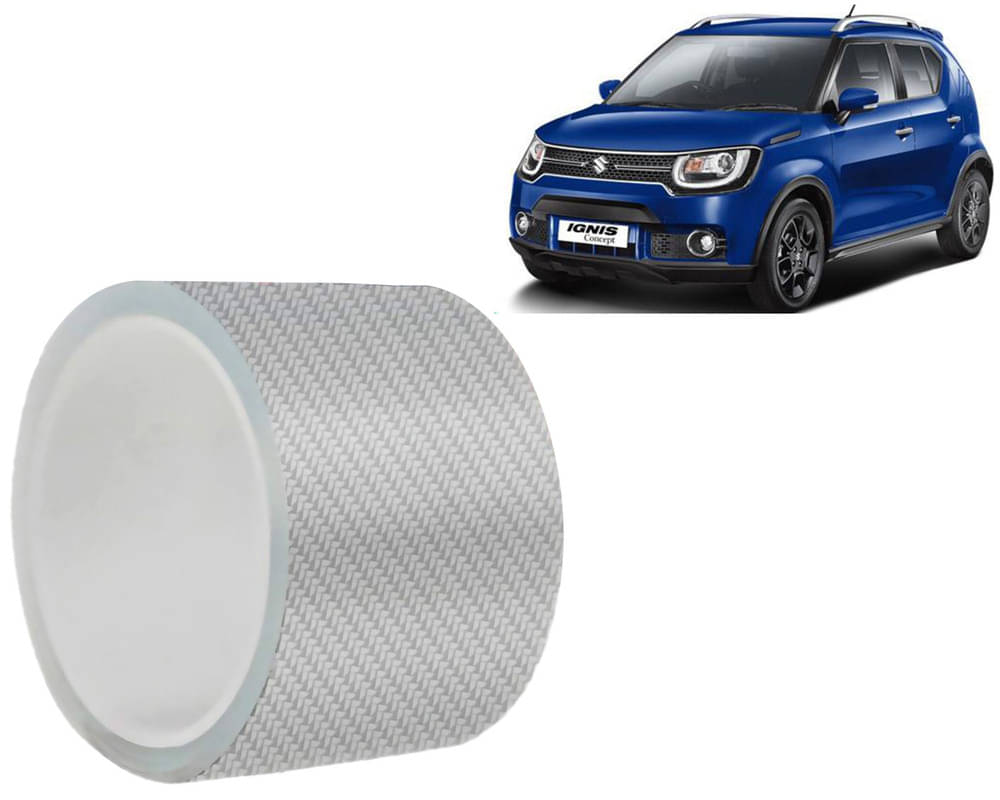     			Car Door Sill Protector Bumper Protector Carbon Fiber Car Wrap Film 5D Gloss White Vinyl Automotive Wrap Film Self-Adhesive Tape - 5cm x 500cm White For  Ignis 2016-2019