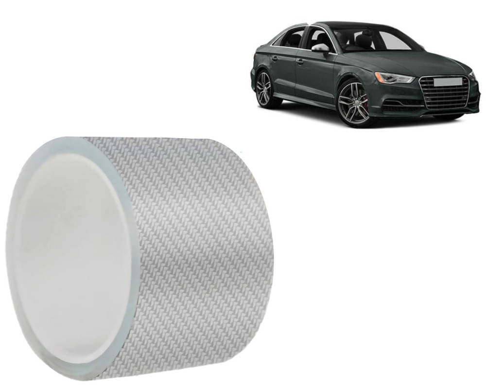     			Car Door Sill Protector Bumper Protector Carbon Fiber Car Wrap Film 5D Gloss White Vinyl Automotive Wrap Film Self-Adhesive Tape - 5cm x 500cm White For  S3
