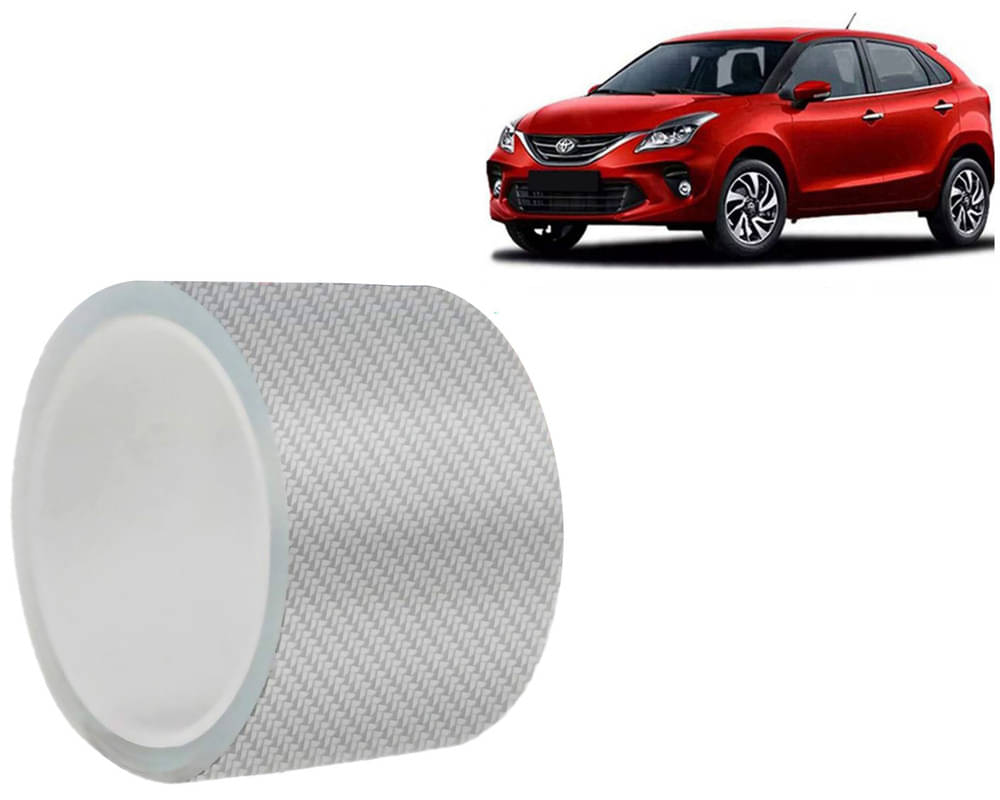 Car Door Sill Protector Bumper Protector Carbon Fiber Car Wrap Film 5D Gloss White Vinyl Automotive Wrap Film Self-Adhesive Tape - 5cm x 500cm White For Glanza Car Door Sill Protector Bumper Protector Carbon Fiber Car Wrap Film 5D Gloss White Vinyl Automotive Wrap Film Self-Adhesive Tape - 5cm x 500cm White For Glanza