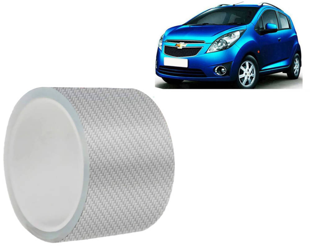    			Car Door Sill Protector Bumper Protector Carbon Fiber Car Wrap Film 5D Gloss White Vinyl Automotive Wrap Film Self-Adhesive Tape - 5cm x 500cm White For  Beat Type-1