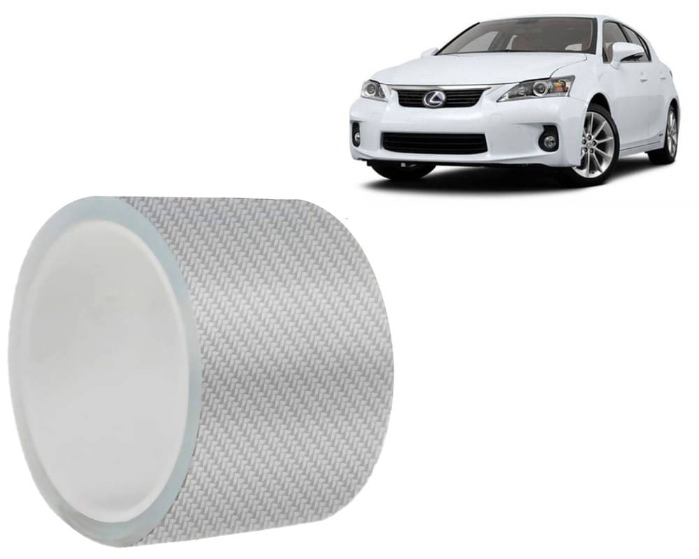     			Car Door Sill Protector Bumper Protector Carbon Fiber Car Wrap Film 5D Gloss White Vinyl Automotive Wrap Film Self-Adhesive Tape - 5cm x 500cm White For  Lexux CT