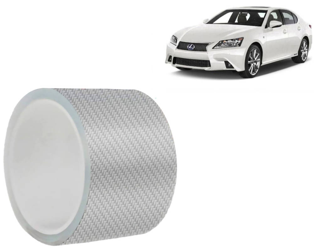     			Car Door Sill Protector Bumper Protector Carbon Fiber Car Wrap Film 5D Gloss White Vinyl Automotive Wrap Film Self-Adhesive Tape - 5cm x 500cm White For  GS 350