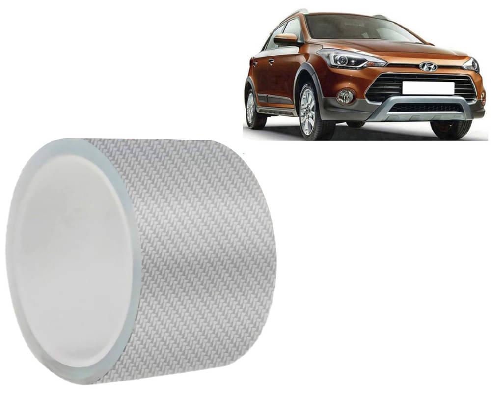     			Car Door Sill Protector Bumper Protector Carbon Fiber Car Wrap Film 5D Gloss White Vinyl Automotive Wrap Film Self-Adhesive Tape - 5cm x 500cm White For  I20 Active