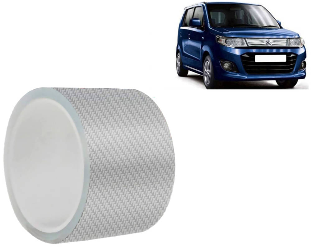     			Car Door Sill Protector Bumper Protector Carbon Fiber Car Wrap Film 5D Gloss White Vinyl Automotive Wrap Film Self-Adhesive Tape - 5cm x 500cm White For  Wagon R 2017