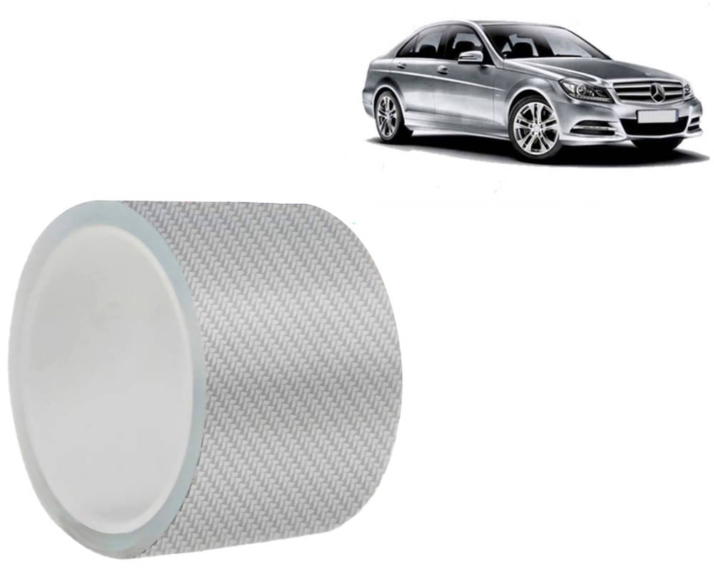     			Car Door Sill Protector Bumper Protector Carbon Fiber Car Wrap Film 5D Gloss White Vinyl Automotive Wrap Film Self-Adhesive Tape - 5cm x 500cm White For  C180
