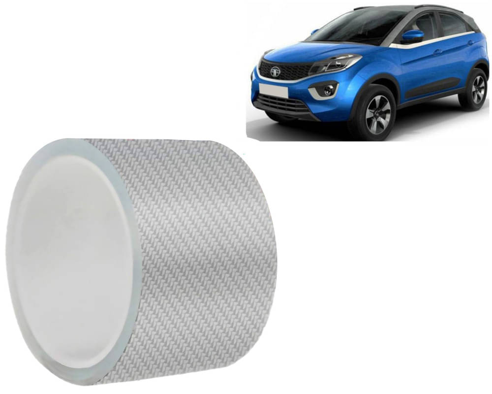     			Car Door Sill Protector Bumper Protector Carbon Fiber Car Wrap Film 5D Gloss White Vinyl Automotive Wrap Film Self-Adhesive Tape - 5cm x 500cm White For  Nexon